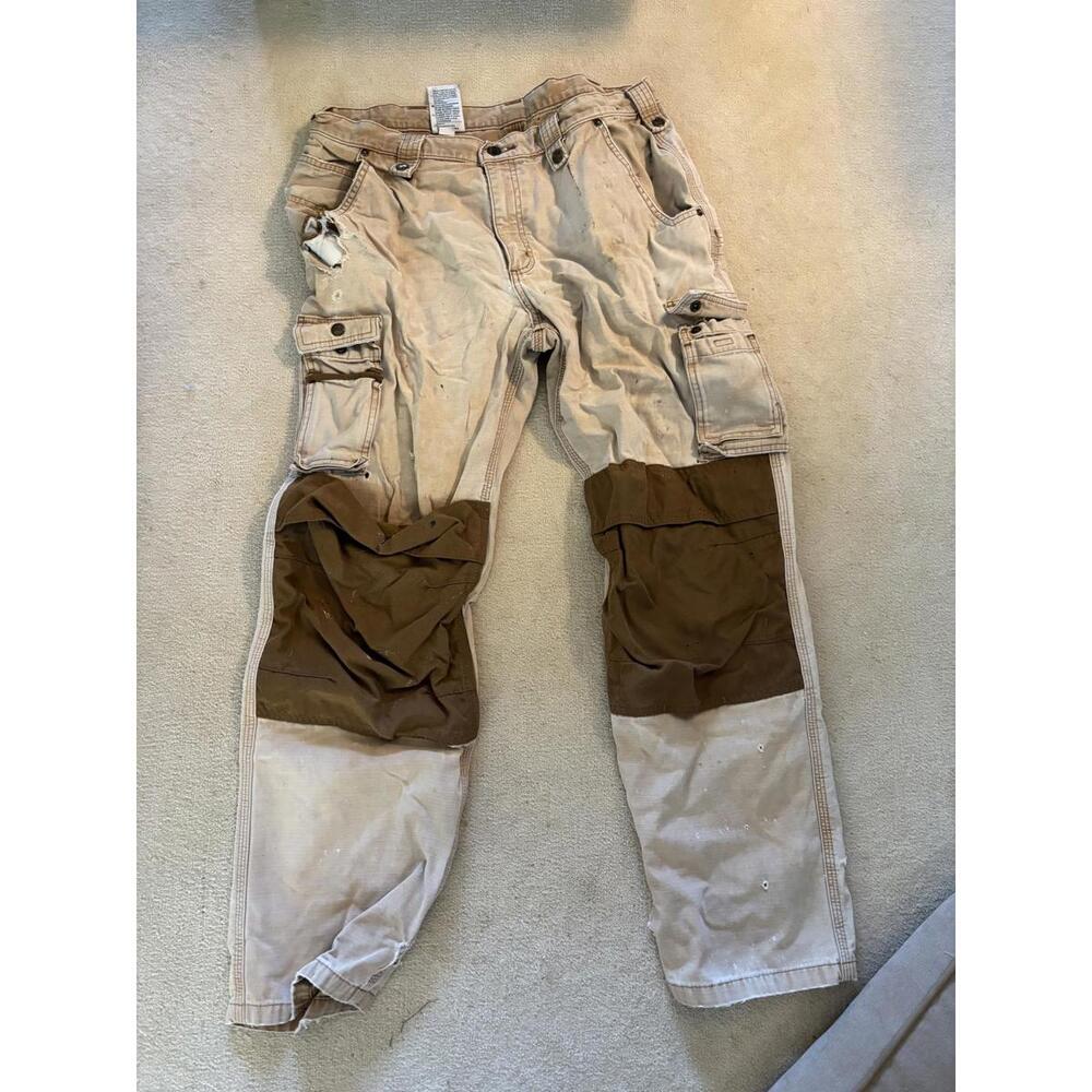 Carhartt Men's Work Pants with Reinforced Knees 36x32